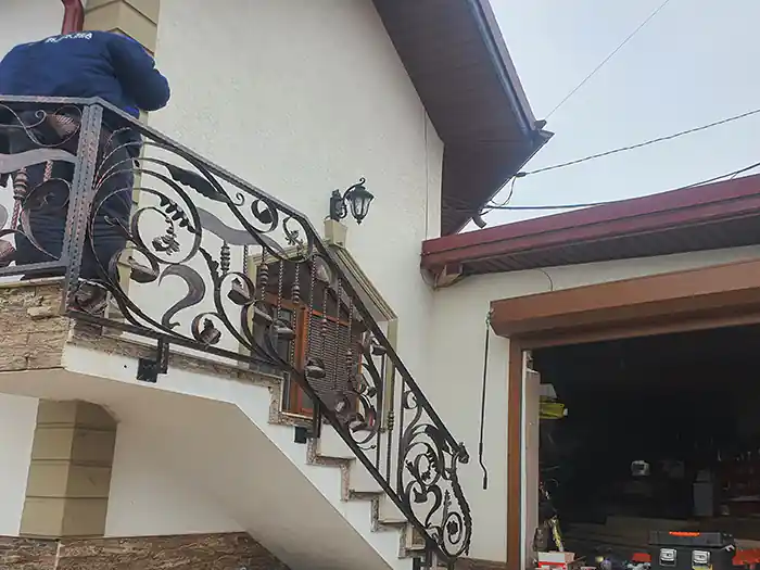 Balustrade realizate din forjarea fierului